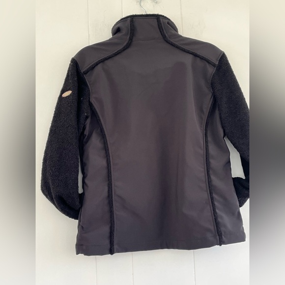 Spyder Black Nylon Jacket Boucle Sleeves Paisley Trim Women’s Size 8 US - Picture 10 of 12